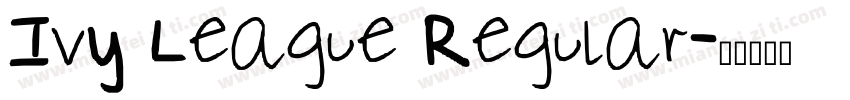 Ivy League Regular字体转换